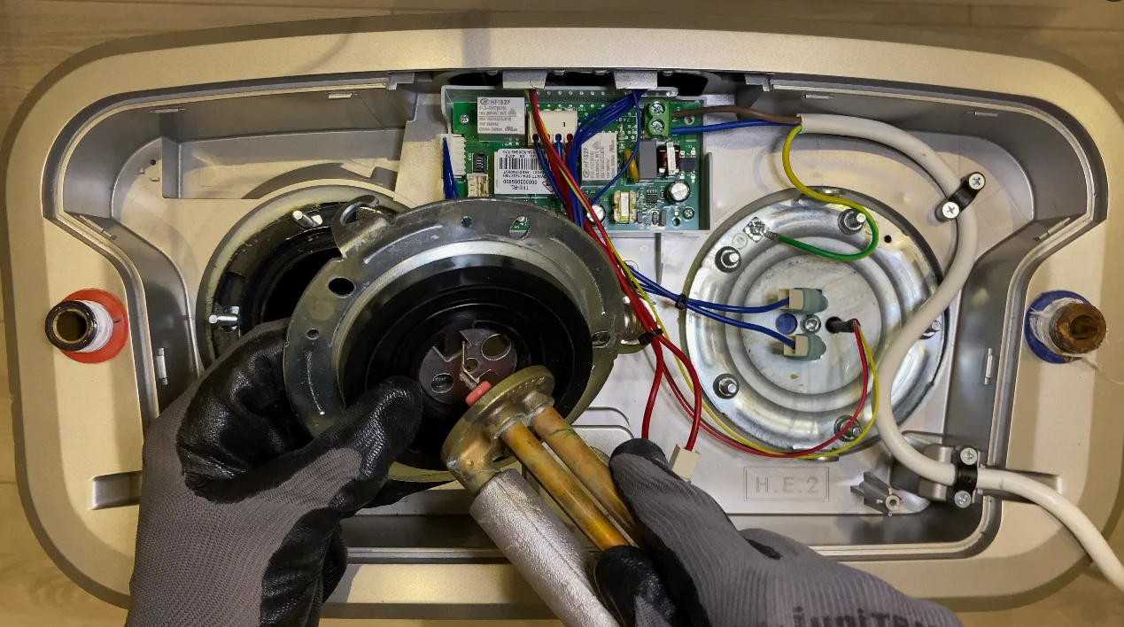 замена тэна indesit